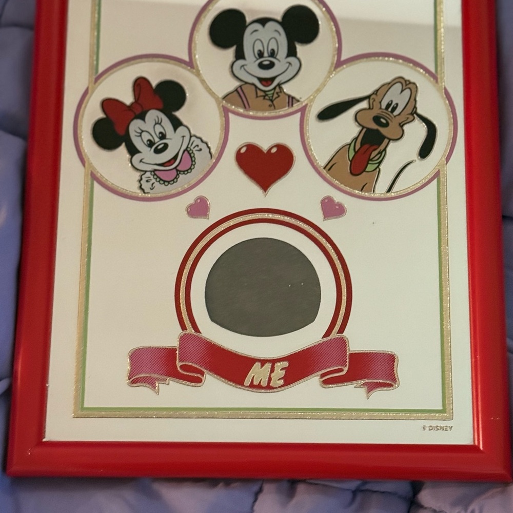 Vintage Limited edition Disney mirror with picture frame